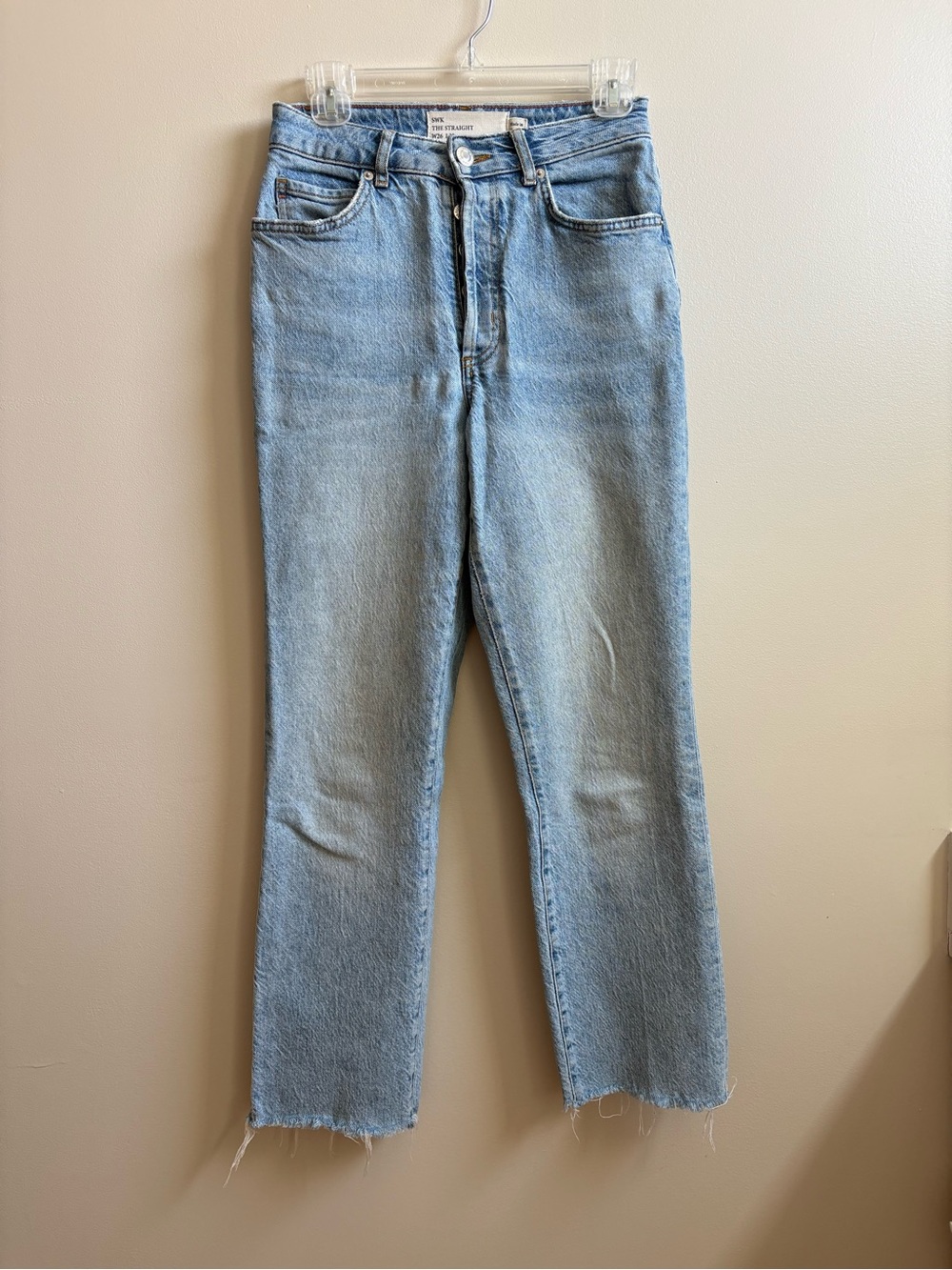 Anthropologie SWK Straight Leg High-Rise Women’s Jeans in Light Blue